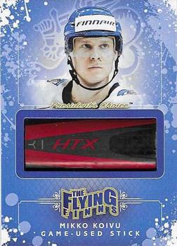 2016-17 President's Choice International Ice - Flying Finns Game-Used Stick #NNO Mikko Koivu Front