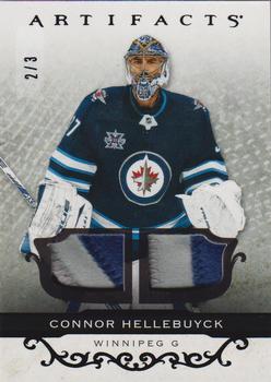 2021-22 Upper Deck Artifacts - Material Black #112 Connor Hellebuyck Front