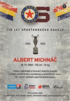 2019-20 OFS Classic - 116 Years of Spartan Hockey #17 Albert Michnac Back
