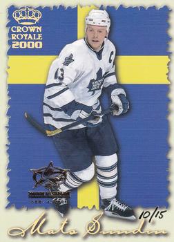 1999-00 Pacific Crown Royale - 2001 Colorado All-Star Expo #25 Mats Sundin Front