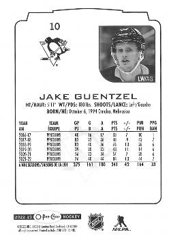 2022-23 O-Pee-Chee #10 Jake Guentzel Back
