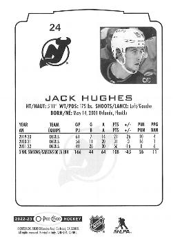 2022-23 O-Pee-Chee #24 Jack Hughes Back