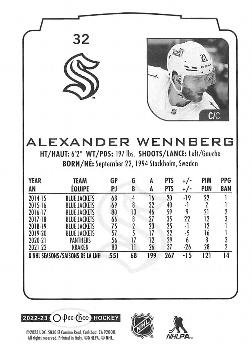 2022-23 O-Pee-Chee #32 Alexander Wennberg Back