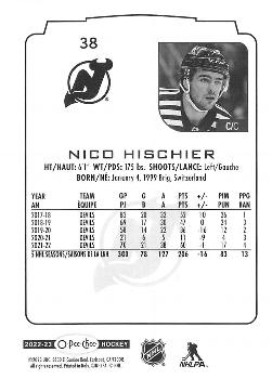 2022-23 O-Pee-Chee #38 Nico Hischier Back