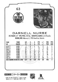 2022-23 O-Pee-Chee #63 Darnell Nurse Back