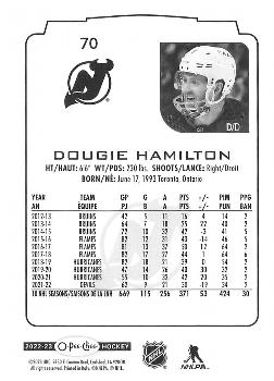 2022-23 O-Pee-Chee #70 Dougie Hamilton Back