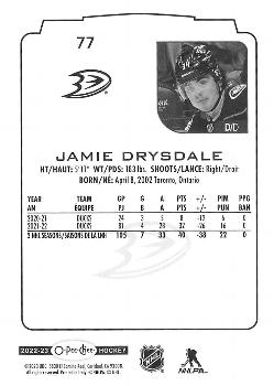 2022-23 O-Pee-Chee #77 Jamie Drysdale Back