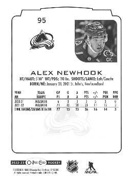 2022-23 O-Pee-Chee #95 Alex Newhook Back