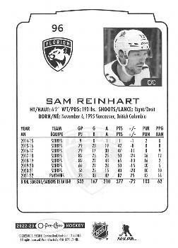 2022-23 O-Pee-Chee #96 Sam Reinhart Back