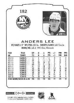 2022-23 O-Pee-Chee #182 Anders Lee Back