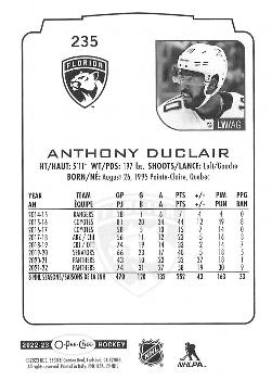 2022-23 O-Pee-Chee #235 Anthony Duclair Back
