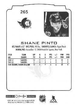 2022-23 O-Pee-Chee #265 Shane Pinto Back