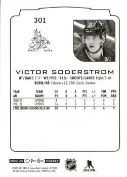 2022-23 O-Pee-Chee #301 Victor Soderstrom Back