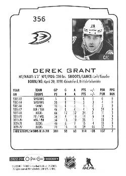 2022-23 O-Pee-Chee #356 Derek Grant Back