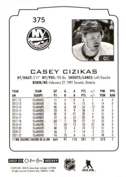 2022-23 O-Pee-Chee #375 Casey Cizikas Back