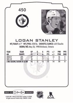 2022-23 O-Pee-Chee #450 Logan Stanley Back