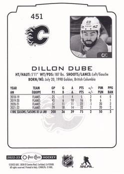 2022-23 O-Pee-Chee #451 Dillon Dube Back