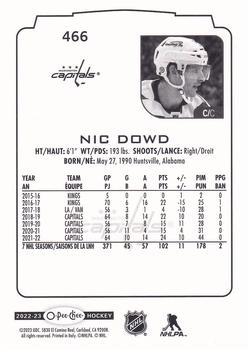 2022-23 O-Pee-Chee #466 Nic Dowd Back