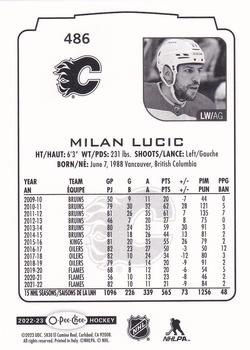 2022-23 O-Pee-Chee #486 Milan Lucic Back