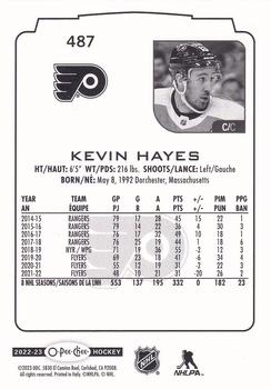 2022-23 O-Pee-Chee #487 Kevin Hayes Back