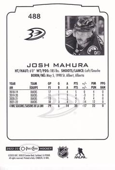 2022-23 O-Pee-Chee #488 Josh Mahura Back