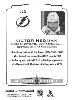 2022-23 O-Pee-Chee #515 Victor Hedman Back
