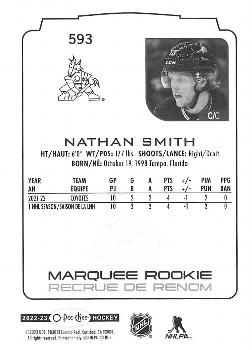 2022-23 O-Pee-Chee #593 Nathan Smith Back