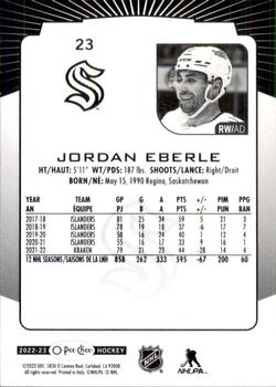 2022-23 O-Pee-Chee #23 Jordan Eberle Back
