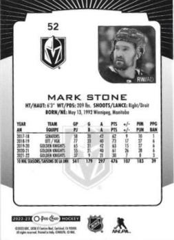 2022-23 O-Pee-Chee #52 Mark Stone Back