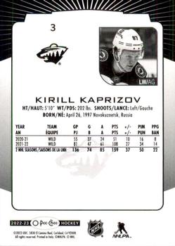 2022-23 O-Pee-Chee #3 Kirill Kaprizov Back