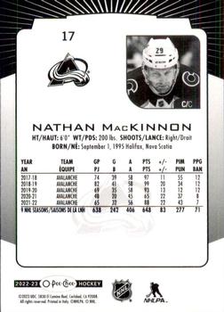 2022-23 O-Pee-Chee #17 Nathan MacKinnon Back
