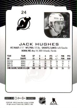 2022-23 O-Pee-Chee #24 Jack Hughes Back