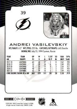 2022-23 O-Pee-Chee #39 Andrei Vasilevskiy Back