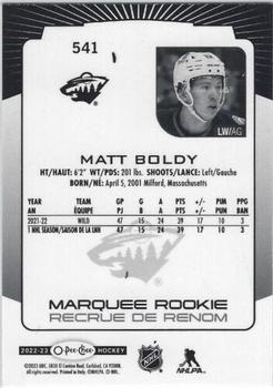 2022-23 O-Pee-Chee #541 Matt Boldy Back