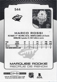 2022-23 O-Pee-Chee #544 Marco Rossi Back