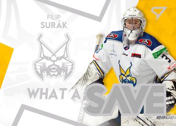 2021-22 SportZoo Tipos Extraliga - What a Save #WS-27 Filip Surak Front