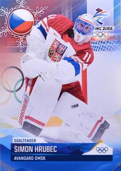 2022 BY Cards Beijing Olympics (Unlicensed) #CZE/OLYMP/2022-01 Simon Hrubec Front