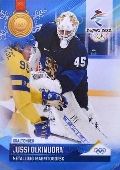 2022 BY Cards Beijing Olympics (Unlicensed) #FIN/OLYMP/2022-03 Jussi Olkinuora Front