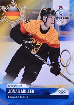 2022 BY Cards Beijing Olympics (Unlicensed) #GER/OLYMP/2022-08 Jonas Muller Front