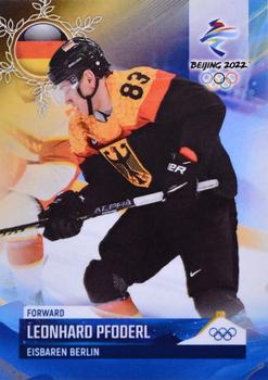 2022 BY Cards Beijing Olympics (Unlicensed) #GER/OLYMP/2022-20 Leonhard Pfoderl Front