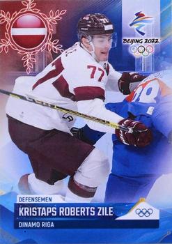 2022 BY Cards Beijing Olympics (Unlicensed) #LAT/OLYMP/2022-09 Kristaps Zile Front
