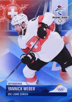 2022 BY Cards Beijing Olympics (Unlicensed) #SUI/OLYMP/2022-04 Yannick Weber Front