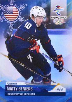 2022 BY Cards Beijing Olympics (Unlicensed) #USA/OLYMP/2022-12 Matty Beniers Front