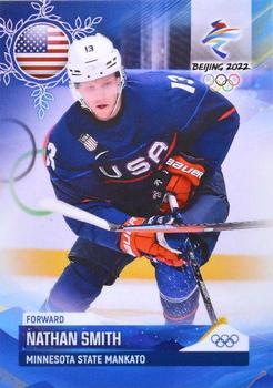 2022 BY Cards Beijing Olympics (Unlicensed) #USA/OLYMP/2022-15 Nathan Smith Front