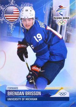 2022 BY Cards Beijing Olympics (Unlicensed) #USA/OLYMP/2022-17 Brendan Brisson Front