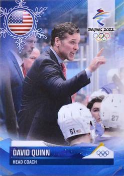 2022 BY Cards Beijing Olympics (Unlicensed) #USA/OLYMP/2022-27 David Quinn Front