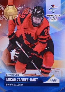 2022 BY Cards Beijing Olympics (Unlicensed) #CAN/OLYMP/2022-34 Micah Zandee-Hart Front