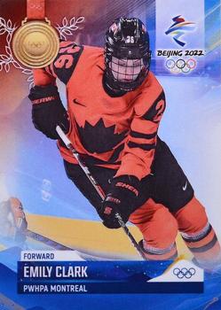 2022 BY Cards Beijing Olympics (Unlicensed) #CAN/OLYMP/2022-44 Emily Clark Front