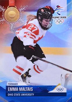 2022 BY Cards Beijing Olympics (Unlicensed) #CAN/OLYMP/2022-45 Emma Maltais Front