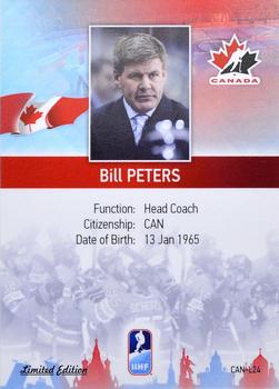 2016 BY Cards IIHF World Championship (Unlicensed) - Gold Medal Winner #CAN-L24 Bill Peters Back
